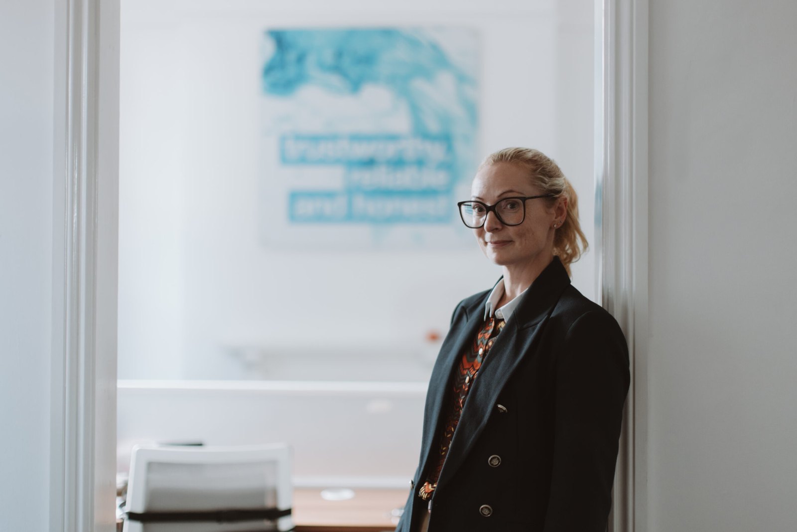 Sarah at Careerlink’s office
